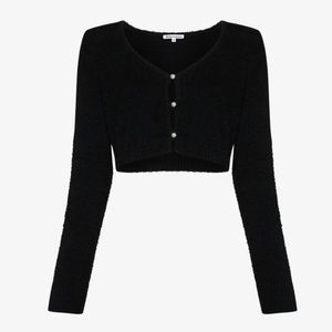 Reformation Lotte Cardigan, black, XS